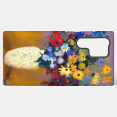 Coque Samsung Galaxy Vase blanc avec fleurs Odilon Redon (Verso Horizontal)