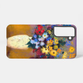 Coque Samsung Galaxy Vase blanc avec fleurs Odilon Redon (Verso Horizontal)