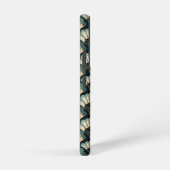 Coque Samsung Galaxy Ventilateur Turquoise et beige d'inspiration japon (Côté droit)