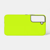 Coque Samsung Galaxy Vert Citron Électrique Uni (Verso Horizontal)