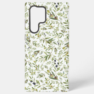 Coque Samsung Galaxy Vert sauge aquarelle chic campagne française olive
