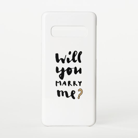 Coque Samsung Galaxy Veux-tu m'épouser (Dos)