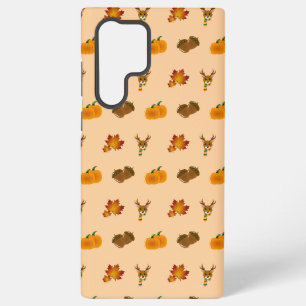 Coque Samsung Galaxy Vibes d'automne Deer Maple Feuille Citrouille Acor