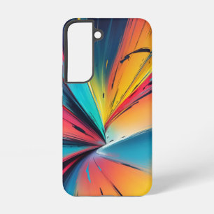 Coque Samsung Galaxy Vibrant Speed Burst Neon Abstrait Energy Art