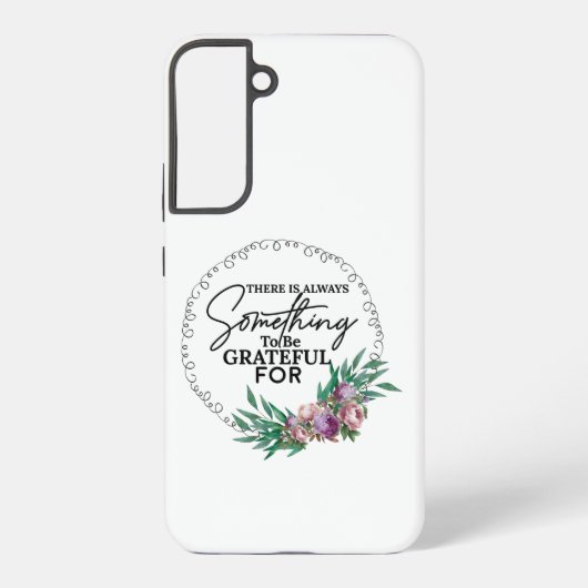 Coque Samsung Galaxy Vibrations de gratitude blanches (Verso)