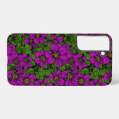 Coque Samsung Galaxy Vigne Clematis rose (Verso Horizontal)