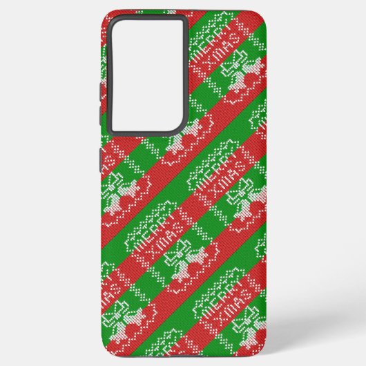 Coque Samsung Galaxy Vilain pull motif sonnettes Joyeux fils Xmas (Verso)