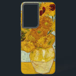 Coque Samsung Galaxy Vincent van Gogh Sunflowers<br><div class="desc">Le vase de Vincent Van Gogh, avec 12 Sunflowers is one of Van Gogh's famous Sunflower series. This painting of sunflowers is part of Van Gogh's second set of beautiful impressionist sunflower paintings, which he created in 1888. The Sunflowers are yellow against a background of light blue. As in all...</div>