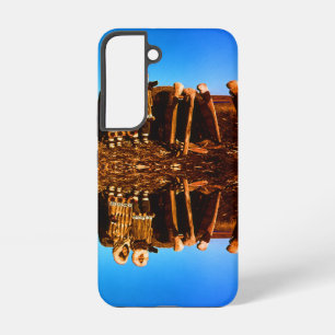 Coque Samsung Galaxy Vintage Alaska Fur vêtu eskimo arctique sod igloo