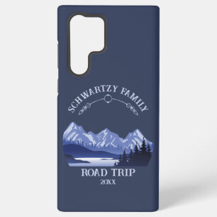 Coque Samsung Galaxy Vintage Blue Mountain Lake Sunset