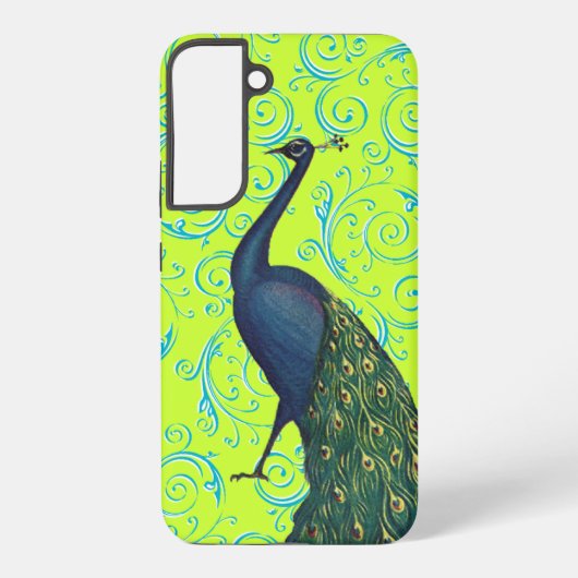 Coque Samsung Galaxy Vintage Peacock Swirl (Verso)