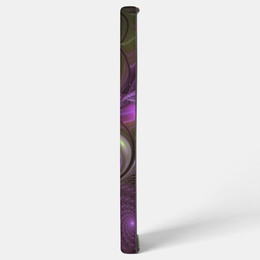 Coque Samsung Galaxy Violet Abstrait violet violet kaki fractal (Côté gauche)