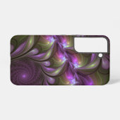 Coque Samsung Galaxy Violet Abstrait violet violet kaki fractal (Verso Horizontal)