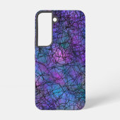 Coque Samsung Galaxy Violet et noir Abstrait Line Art unique (Verso)