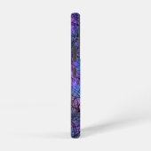 Coque Samsung Galaxy Violet et noir Abstrait Line Art unique (Côté droit)