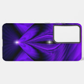 Coque Samsung Galaxy Violet Fleur arc-en-ciel rêve deux étoiles (Côté gauche)