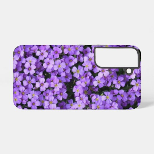 Coque Samsung Galaxy Violet Fleurs de printemps Violets (Verso Horizontal)