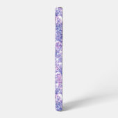 Coque Samsung Galaxy Violette aquarelle fleurs lilas (Côté gauche)