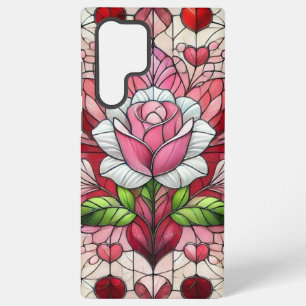 Coque Samsung Galaxy Vitrail floral Saint-Valentin