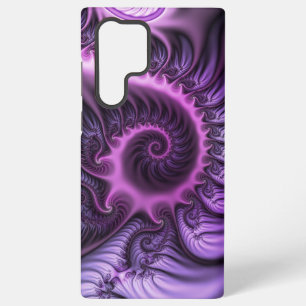 Coque Samsung Galaxy Vivid Cool Abstrait rose violet Fractal Art Spiral