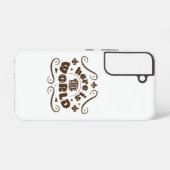 Coque Samsung Galaxy Voici le monde (Verso Horizontal)