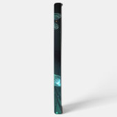 Coque Samsung Galaxy Vol de libellule verte lumineuse (Côté gauche)