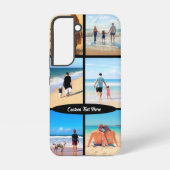 Coque Samsung Galaxy Votre collage photo et votre texte personnalisé Pe (Verso)