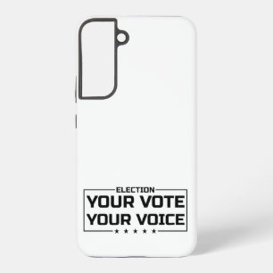 Coque Samsung Galaxy Votre Vote Votre Voix police noire