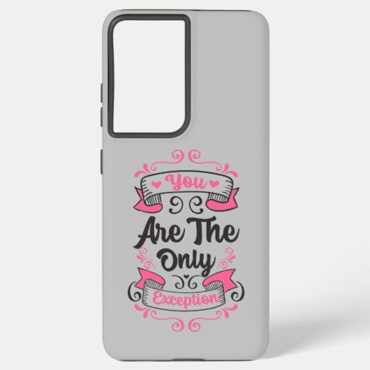 Coque Samsung Galaxy Vous êtes la seule exception, Paramore la citation (Verso)