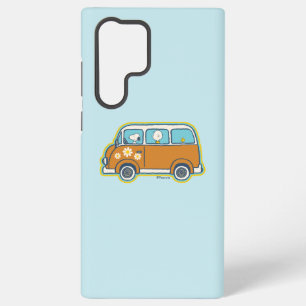 Coque Samsung Galaxy Voyage sur route   Peanuts Road Trip Van