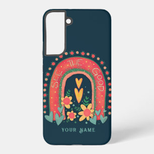 Coque Samsung Galaxy Voyez la bonne Inspirivité arc-en-ciel