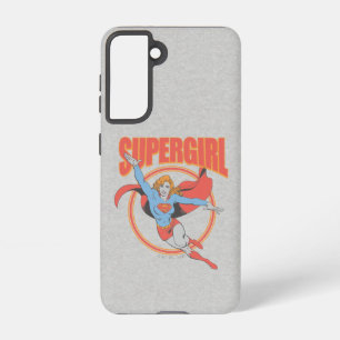 Coque Samsung Galaxy Vrai Vintage Supergirl Flying Graphic