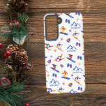 Coque Samsung Galaxy Whitefish Mountain Montana Ski Motif de snowboard<br><div class="desc">Un drôle de motif de ski hivernal pour la station de ski Whitefish Mountain au Montana,  USA,  Amérique du Nord. Idée cadeau idéale pour les amateurs de sports d'hiver : ski,  snowboard,  freestyle,  ski de fond,  saut à ski.</div>
