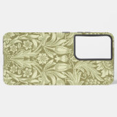 Coque Samsung Galaxy William Morris Fleur verte tournesol (Côté gauche)