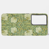 Coque Samsung Galaxy William Morris Pimpernel Fond d'écran bleu Floral (Côté gauche)
