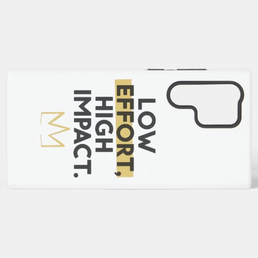 Coque Samsung Galaxy Work Smart Not Hard Modern Typography (Verso Horizontal)
