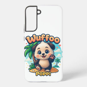 Coque Samsung Galaxy Wuffoo Poppi Chiot Mignon Kawaii Île Tropicale