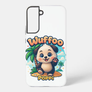 Coque Samsung Galaxy Wuffoo Poppi Cute Kawaii Puppy Tropical Island