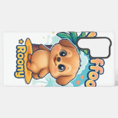 Coque Samsung Galaxy Wuffoo Roony Cute Kawaii Puppy Tropical Island  (Verso Horizontal)