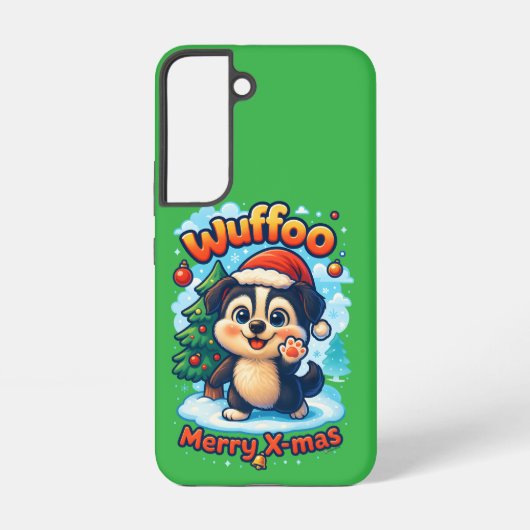 Coque Samsung Galaxy Wuffoo Surffie Merry X-mas Kawaii 3D Holiday (Verso)