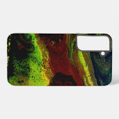 Coque Samsung Galaxy Yellow green pouring (Verso Horizontal)