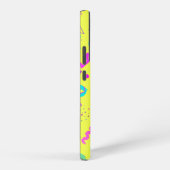 Coque Samsung Galaxy Yellow Neon Memphis Geometric 80s Design (Côté droit)