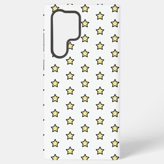 Coque Samsung Galaxy Yellow Star Cute Minimalist Pattern (Verso)