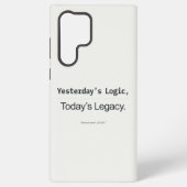 Coque Samsung Galaxy Yesterday's Logic Today's Legacy Programmer Quote (Verso)