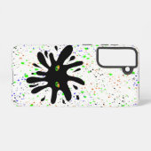 Coque Samsung Galaxy Yeux de chat en train d'ouvrir un trou noir (Verso Horizontal)