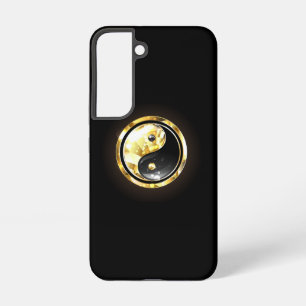 Coque Samsung Galaxy Yin Yang or sur noir