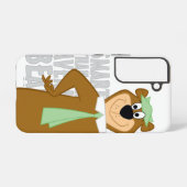 Coque Samsung Galaxy Yogi "Plus Intelligent Que L'Ours Moyen" (Verso Horizontal)