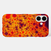 Coque smartphone orange fractal (Verso (horizontal))