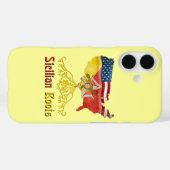 Coque Smartphone Sicilian Roots américain (Verso (horizontal))