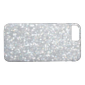 Coque Sparkly Silver iPhone 7 (Dos (Horizontal))